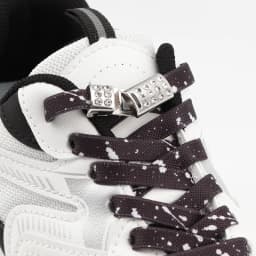 Diamond Magnetic Lock Shoelace Without ties Colorful Splashing ink No tie Shoelaces Kids Adult 8MM Flats Elastic Laces Sneakers