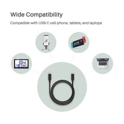 Huion UC06 / UC06A Full-Featured USB-C to USB-C Cable USB 3.1 for Kamvas 13 / Kamvas 22 / Kamvas 22 Plus