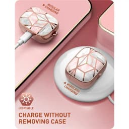 I-Blason Cosmo Case Designed For Airpods Pro, 360 Degree Protective Marble Case Cover Compatible with Apple AirPods Pro (2019)