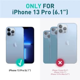 For iPhone 13 Pro Case 6.1 inch (2021 Release) I-BLASON Ares Dual Layer Rugged Clear Bumper Case with Built-in Screen Protector