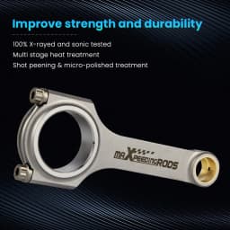 4340 Forged Steel H-Beam Connecting Rods For BMW 328i 528i E36 E46 M52B28 135mm Balanced Cranks Bellie Pleuel Conrod