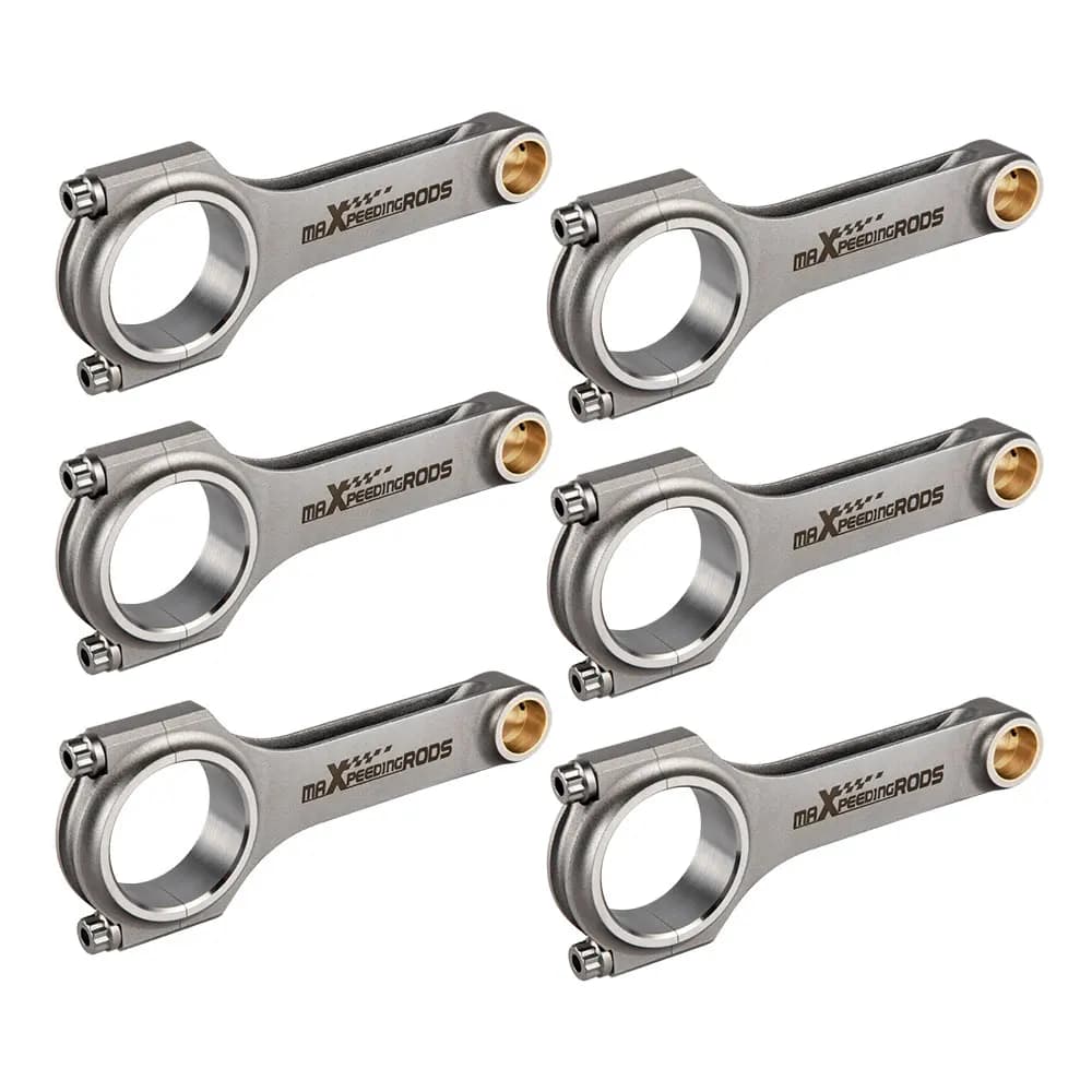 4340 Forged Steel H-Beam Connecting Rods For BMW 328i 528i E36 E46 M52B28 135mm Balanced Cranks Bellie Pleuel Conrod