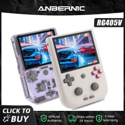 Anbernic RG405V Handheld Game Console 4’’ IPS Touch Screen Android 12 Unisoc Tiger T618 64-bit Game Player 5500mAh OTA Update