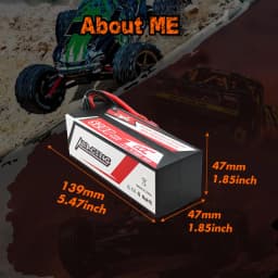 CNHL Lipo Battery 3S 4S 5200mAh 11.1V 14.8V 100C Hard Case With T Plug For RC Car Boat Helicopter Truck Truggy Traxxas