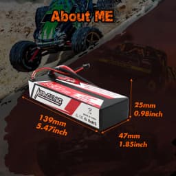 CNHL Lipo Battery 3S 4S 5200mAh 11.1V 14.8V 100C Hard Case With T Plug For RC Car Boat Helicopter Truck Truggy Traxxas