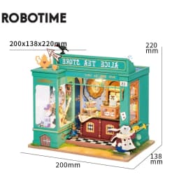 Robotime Rolife DIY Mystery Archives Bureau Decorative Ornament Kids Adult Miniature Fantasy Magic Doll House Wooden Kit Toy