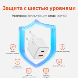 QERE Fast Charger PD 30W GaN Phone Universal Adapters EU Plug Safe Type C USB Intelligent Lightning Fast Charging Mini Portable