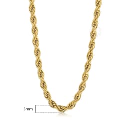 Silver Color Twisted Rope Chain Necklace For Women Men Stainless Steel Link Chain Punk Vintage Metal Collar