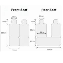 For 5-Seats ull Set Leather Car Seat Cover For Ford Focus 2 MK1 MK3 Mondeo MK4 Fiesta MK7 for Fusion Kuga Ranger explorer 5