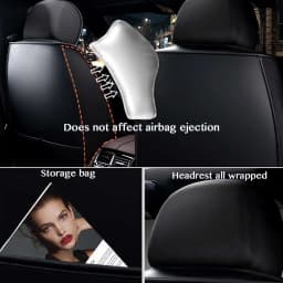 For 5-Seats ull Set Leather Car Seat Cover For Ford Focus 2 MK1 MK3 Mondeo MK4 Fiesta MK7 for Fusion Kuga Ranger explorer 5