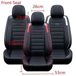 For 5-Seats ull Set Leather Car Seat Cover For Ford Focus 2 MK1 MK3 Mondeo MK4 Fiesta MK7 for Fusion Kuga Ranger explorer 5