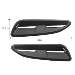 Areyourshop ABS Plastic Bonnet Vents Gloss Black Finish For Jaguar Xkr Style Rs Vxr For Ford For Bmw Car Auto Parts