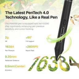 2026 Newest Model HUION Kamvas Pro 16 V2 15.6" Full-Laminated Pen Display 16K Pressure Smart Touch Bar & 6 Keys Art Tablet