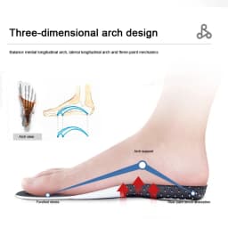 1Pair Arch Support Plantar Fasciitis Shoes Insoles for Feet Orthopedic Insole Men Silicone Shock absorbing Non slip Shoe Pads