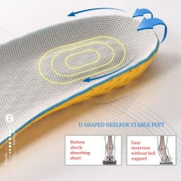 Sport Insoles for Shoes Men Women Soft Memory Foam Running Insole Comfortable Breathable Shoe Pads Shock Absorption Shoe Sole