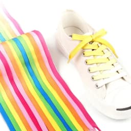 1Pair Colorful Silk shoelaces Candy Gradient Party Camping Boots Shoelace Canvas Strings Camping Shoes Lace Growing rainbow BC-2