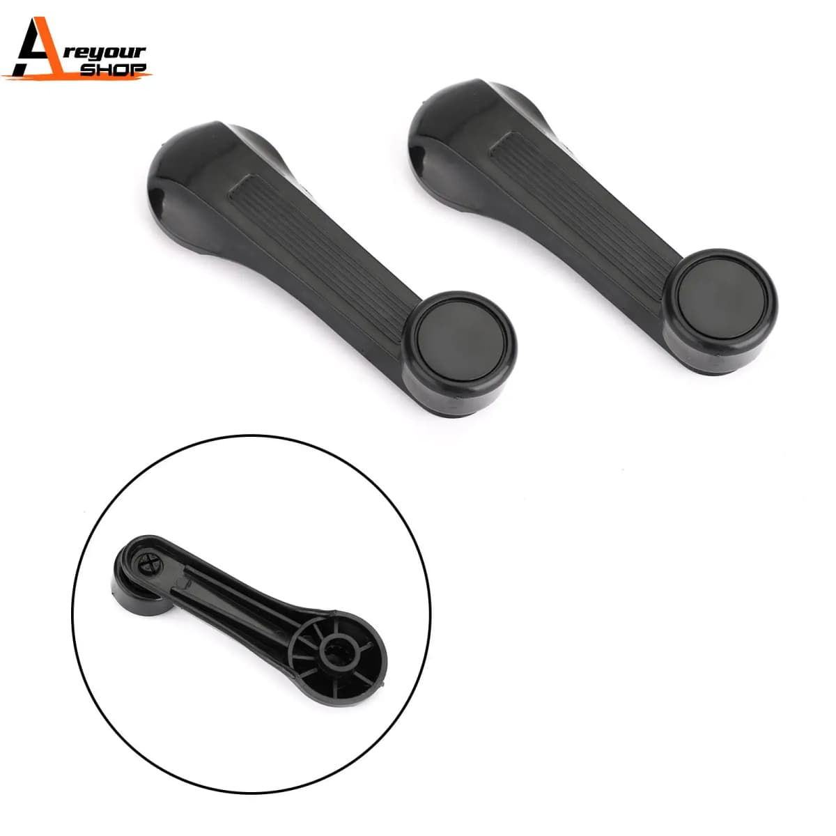 Areyourshop 1 Pair Window Crank Handle for Honda Civic Accord Stream Jazz Fit Car Window Handel Control Car Auto Accessories