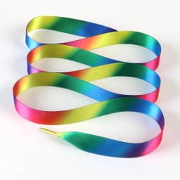 1Pair Satin Silk Ribbon Shoelaces White Sneaker shoes lace  Canvas shoe laces 2cm Width 80cm/100cm/120cm Length Shoelace