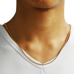 Width 2mm Round Box Chain Necklaces For Women Men Gold Color Stainless Steel Necklace Never Fade Wholesale Jewelry KN385
