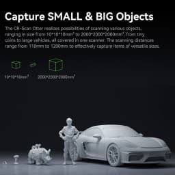 Creality CR Scan Otter 3D Handheld Scanner 0.02mm Accuracy Large Small 3D Scans Four-lens Stereo Vision 20fps Scanning 10-2000mm