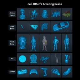 Creality CR Scan Otter 3D Handheld Scanner 0.02mm Accuracy Large Small 3D Scans Four-lens Stereo Vision 20fps Scanning 10-2000mm