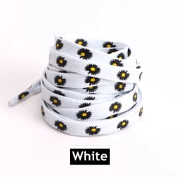 New Sakura Shoelaces Flat Little Daisies Shoe laces High-top Canvas Sneakers Shoelace AF1 Laces Shoe Strings 100/120/140/160CM