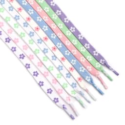 New Sakura Shoelaces Flat Little Daisies Shoe laces High-top Canvas Sneakers Shoelace AF1 Laces Shoe Strings 100/120/140/160CM