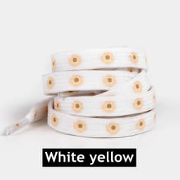 New Sakura Shoelaces Flat Little Daisies Shoe laces High-top Canvas Sneakers Shoelace AF1 Laces Shoe Strings 100/120/140/160CM