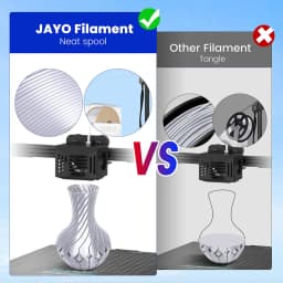 JAYO PETG/PLA+/SILKPLA/PLAMeta/PLAMatte/ABS/ PLA Filament 1.75mm 1.1/0.65KG 3D Printer Filament For FDM 100% No Bubble Mix Color