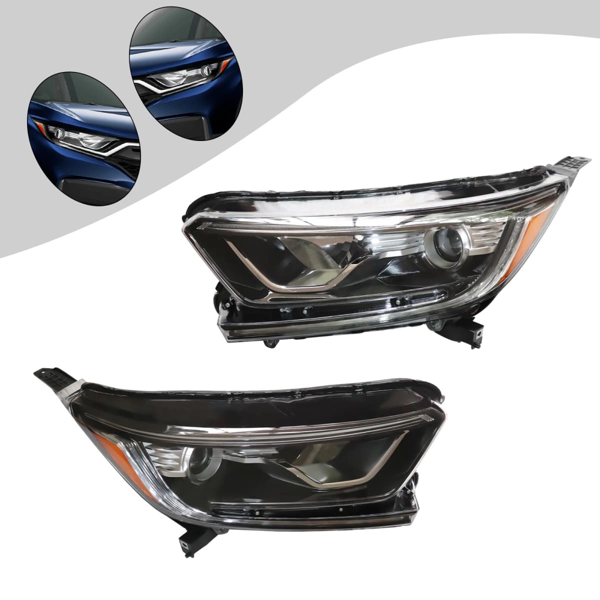 Left / Right Headlights Halogen Headlamps Assembly 33100-TLA-A01 For 2017-2021 Honda CRV