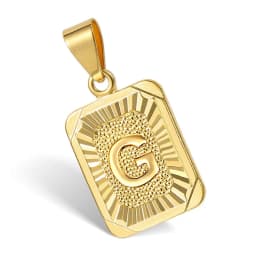 Hot Sale Initial Necklace for Women Men 26 Letters Pendant Gold Color Cuban Curb Chain For men  Jewelry Dropshipping