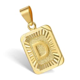 Hot Sale Initial Necklace for Women Men 26 Letters Pendant Gold Color Cuban Curb Chain For men  Jewelry Dropshipping