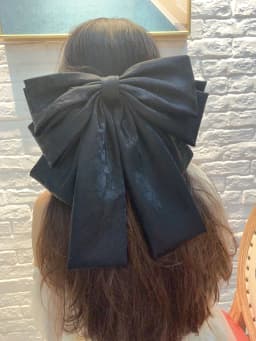 Fashionable Solid Color Stereo Bow Hair Clip For Female Girls Rose Print Five Layer Oversized Barrette Bow Hair Accessories