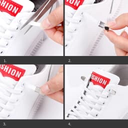 1Pair No Tie Shoe laces Elastic Shoelaces Outdoor Leisure Sneakers Quick Safety Flat Shoelace Kids And Adult Unisex Lazy laces