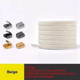 1Pair No Tie Shoe laces Elastic Shoelaces Outdoor Leisure Sneakers Quick Safety Flat Shoelace Kids And Adult Unisex Lazy laces