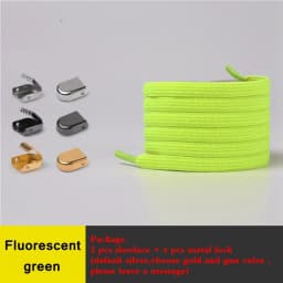 1Pair No Tie Shoe laces Elastic Shoelaces Outdoor Leisure Sneakers Quick Safety Flat Shoelace Kids And Adult Unisex Lazy laces