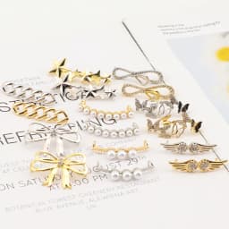 Fashion Metal Shoe Charms Luxury Diamond Pearl Sneaker Charms Gold Silver Shoe decoration DIY Shoelaces Buckles Shoes Accesories