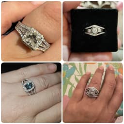 Newshe 925 Sterling Silver Cubic Zircon Curved Wedding Bands for Women Engagement Ring Enhancer Guard Size 4-13