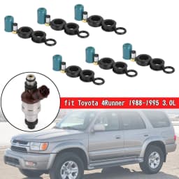 Areyourshop 6PCS Fuel Injectors Repair Seal Rebuild Kit Fit for Toyota 3VZE 1988-1995 3.0L