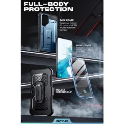 For Samsung Galaxy S23 Ultra Case 2023 SUPCASE UB Pro Full-Body Dual Layer Rugged Belt-Clip Case with Built-in Screen Protector