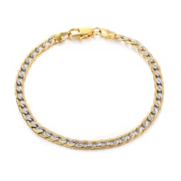 Men's Bracelet 4mm 6mm Cuban Link Chain Gold Color Mix Silver Color Bracelet for Women Men fashion 2020 Jewelry Gift GB94A