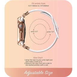 Case For Apple Watch 7/6/5/4/SE3/SE2/SE (40/41mm) I-BLASON Cosmo Luxe Series Stylish Protective Case with Adjustable Soft Strap