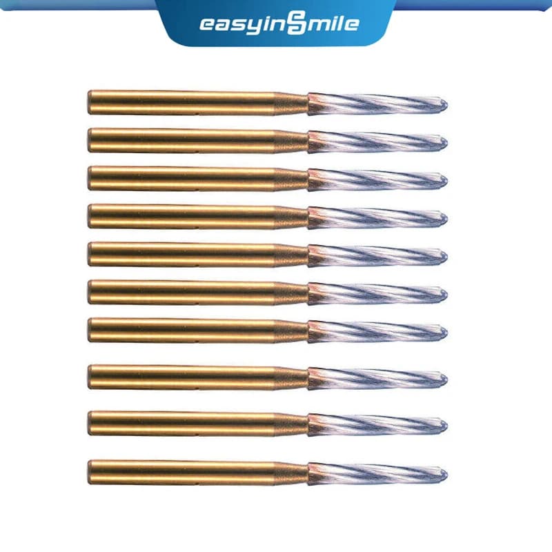10pcs/pack Easyinsmile Endo-Z Bur Dental Carbide Tungsten 1.4*23mm Surgical Cutter