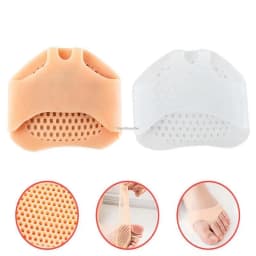 Women Forefoot Pads Silicone Insoles for Shoes Soft Breathable Foot Pads Shock Absorption Shoe Pad Adjust Size Half Inserts