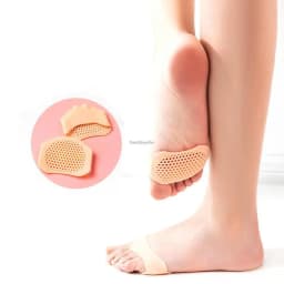 Women Forefoot Pads Silicone Insoles for Shoes Soft Breathable Foot Pads Shock Absorption Shoe Pad Adjust Size Half Inserts