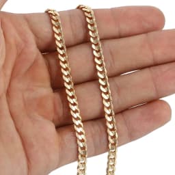 Trendsmax Men's Cuban Link Chain Necklace Gold Color Chain Necklace Gift For Men Hiphop Wholesale Jewelry 4.5mm 50cm 60cm GN438