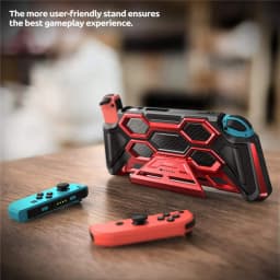 For Nintendo Switch Case Battle Series Mumba Heavy Duty Grip Cover For Nintendo Switch Console with Comfort Padded Hand Grips