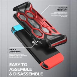 For Nintendo Switch Case Battle Series Mumba Heavy Duty Grip Cover For Nintendo Switch Console with Comfort Padded Hand Grips