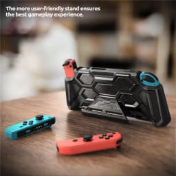 For Nintendo Switch Case Battle Series Mumba Heavy Duty Grip Cover For Nintendo Switch Console with Comfort Padded Hand Grips