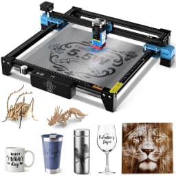 TwoTrees TTS-10 TTS-55 Laser Engraver 15W/40W/80W Laser Engraving Cutting Woodworking Machine for Wood Plastic Stainless Steel